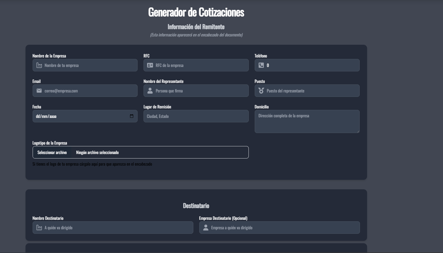 Cotizaciones claras